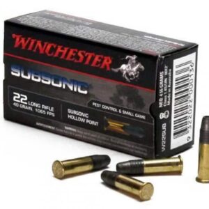Winchester 40 grain Subsonic Hollow Point .22 LR